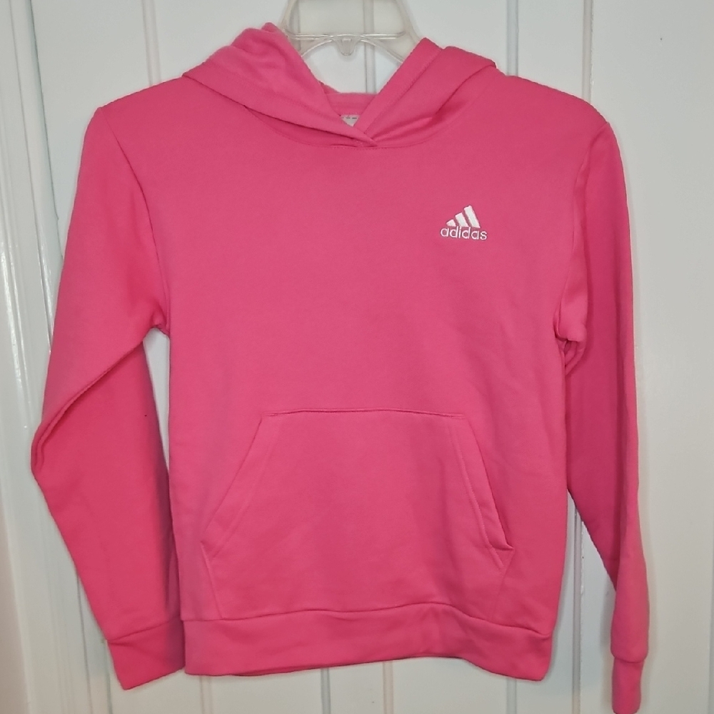 Adidas Vibrant Pink Pullover Hoodie